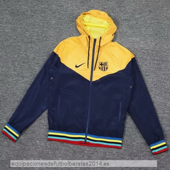 Nuevo Rompevientos Barcelona 23/24 Amarillo Azul Marino Baratas